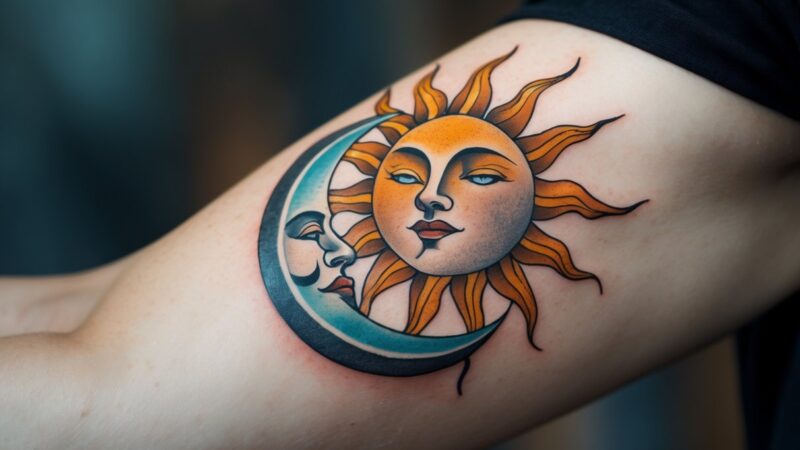 Significado da tatuagem sol e lua: simbolismo e interpretações essenciais