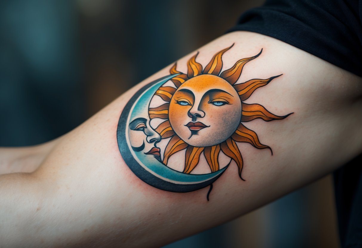 Significado da tatuagem sol e lua: simbolismo e interpretações ...