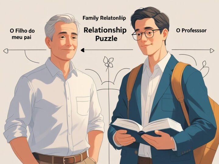 O filho do meu pai é pai do professor: análise lógica e explicação