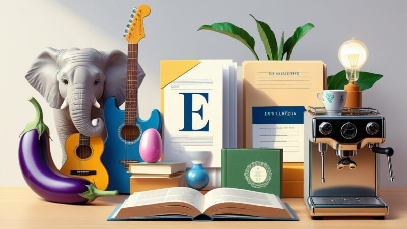 Objetos que iniciam com a letra E: Lista e Exemplos Úteis