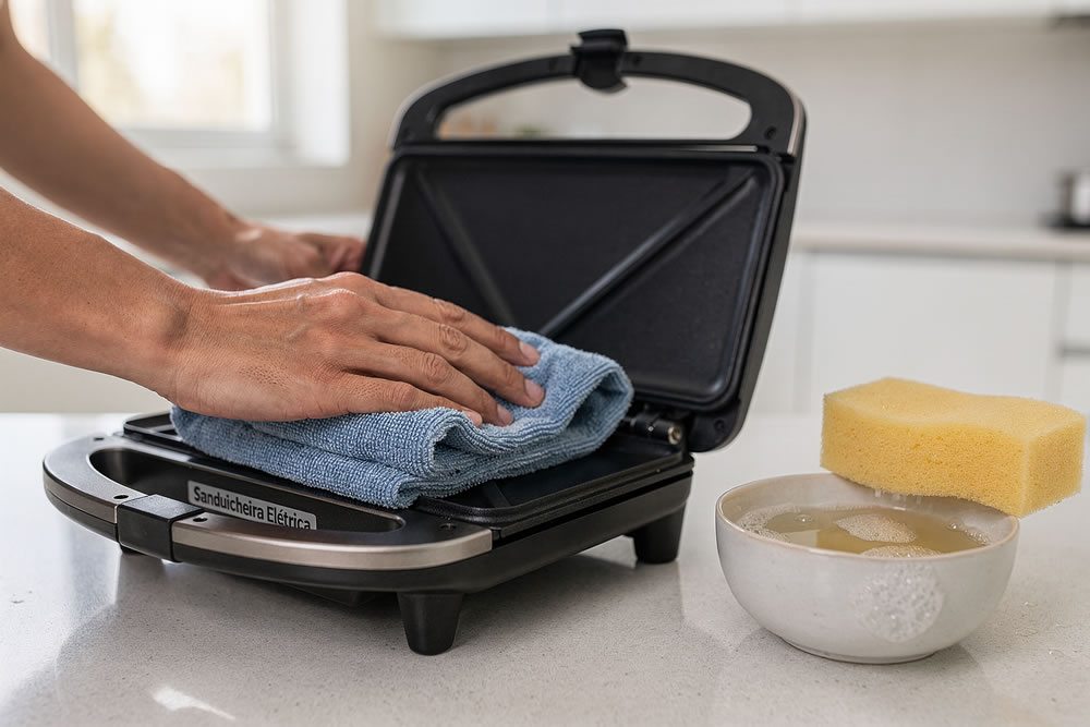 Como encontrar o melhor produto para limpar a sanduicheira sem estragar o antiaderente