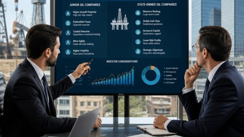Petroleiras juniores vs. estatais: o que muda para o investidor?